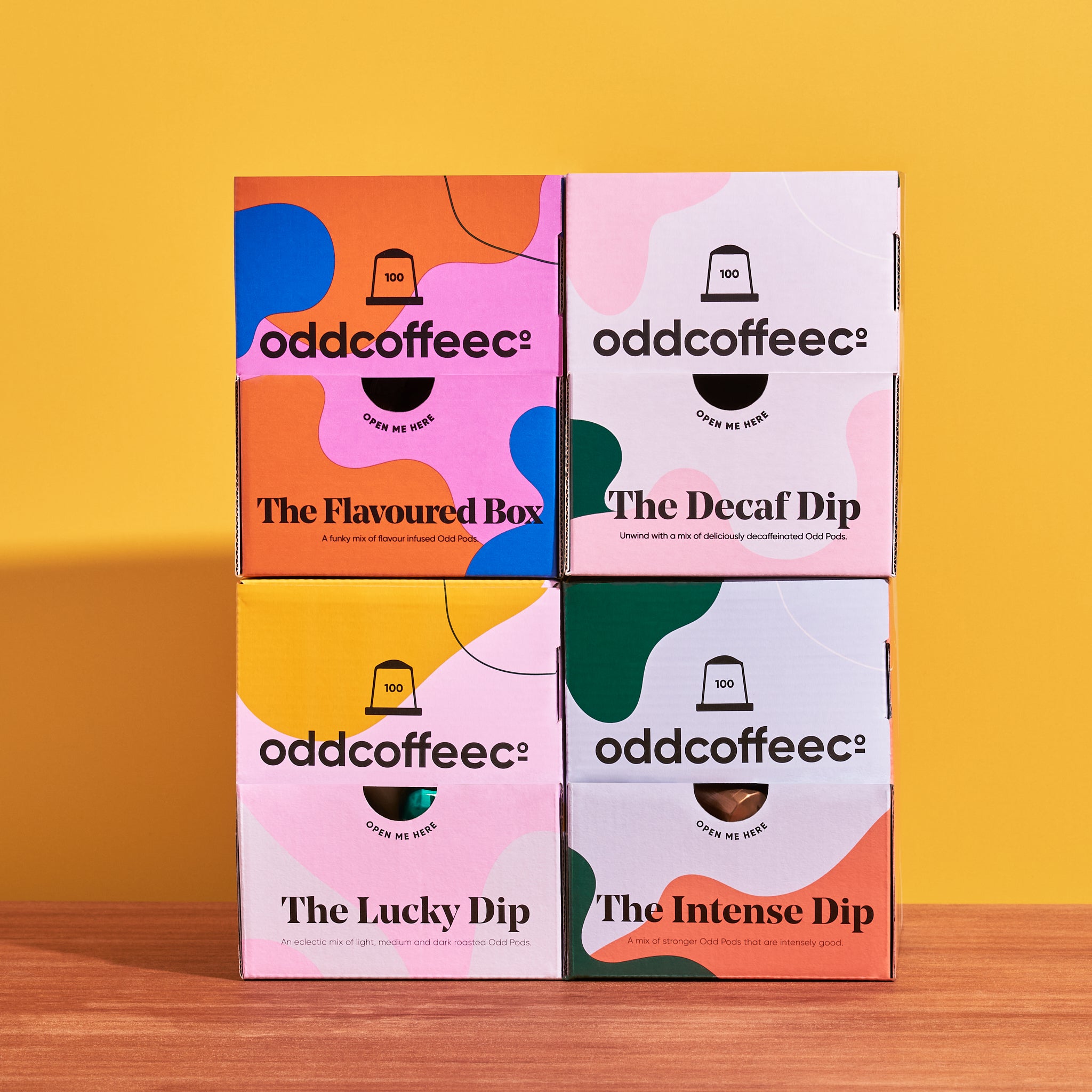 100 Decaffeinated Odd Pods